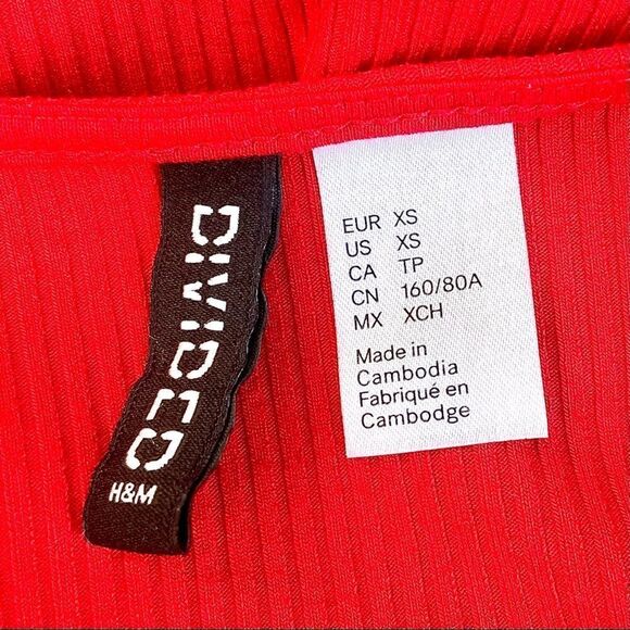 H&M Divided Ribbed Zip Down Top - Picture 8 of 8